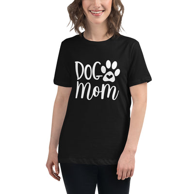 Emmalove - "Dog Mom" White Line - T-Shirt 2.0
