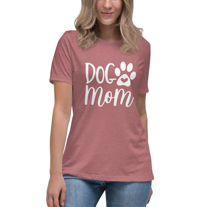 Emmalove - "Dog Mom" ​​White Line - T-Shirt 2.0