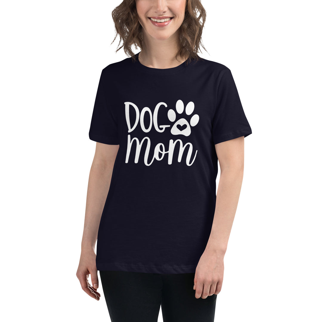 Emmalove - "Dog Mom" ​​​​White Line - T-shirt 2.0